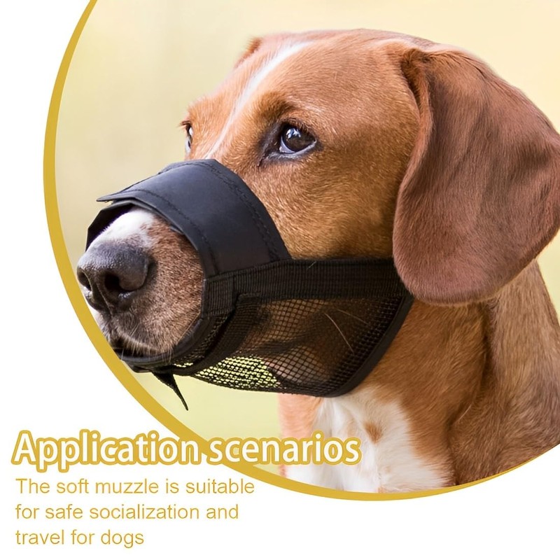 AOEVUIR 1 x Muzzle for Dogs with Short Snout Muzzle