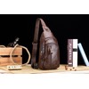 HARPIMER Chest Bag Leather Sling Backpack Shoulder Bag Men's Chest