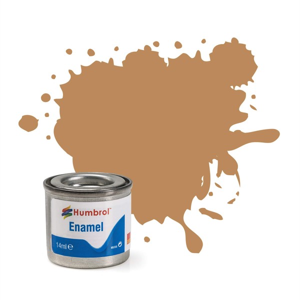 Humbrol Model Enamel Paint No.225 Matt Middle Stone, AA7225