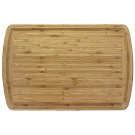 Totally Bamboo Malibu Bamboo Cutting Board with Juice Groove, 18" x 12", Natural