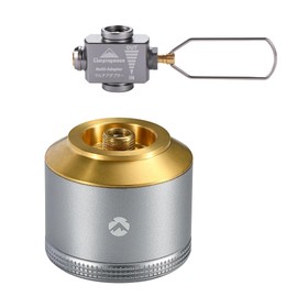 Replacement Empty Refillable Gas Fuel Cylinder EN417 Lindal Valve 15g Mini Tank with Refill Adapter for Camping Stove TC-15/Z15