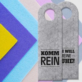 trendaffe - Ich Will Meine Ruhe oder Komm rein Door Hanger in Grey Room Door Notice Home