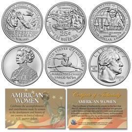 2023 American Women Quarters U.S. Mint 5-Coin Complete Set in Capsules (P-Mint)