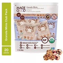 MadeGood Granola Minis Club Pack (20 ct, 0.85 oz. each); 10 Bags Chocolate Chip