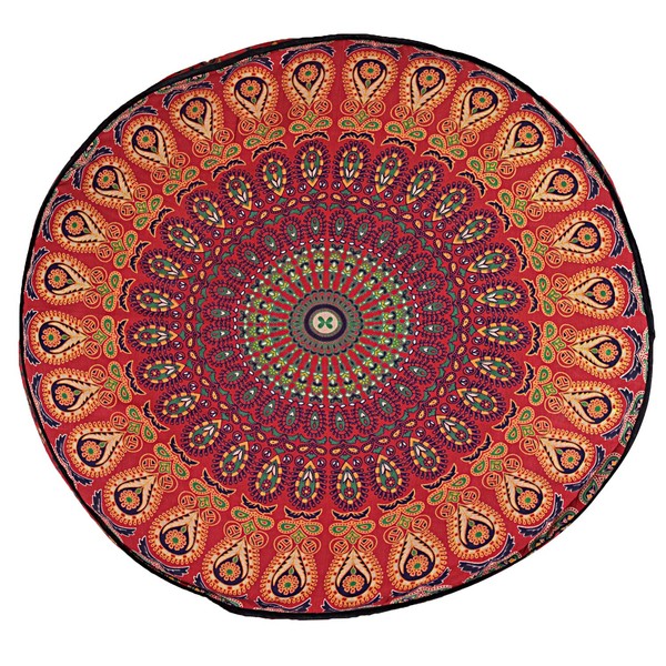 Shubhlaxmifashion Mandala Floor Pillow Cushion Seating Throw Cover Hippie Decorative