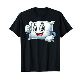 Cute Pillow Cartoon Character Giving Thumbs Up For Children T-Shirt