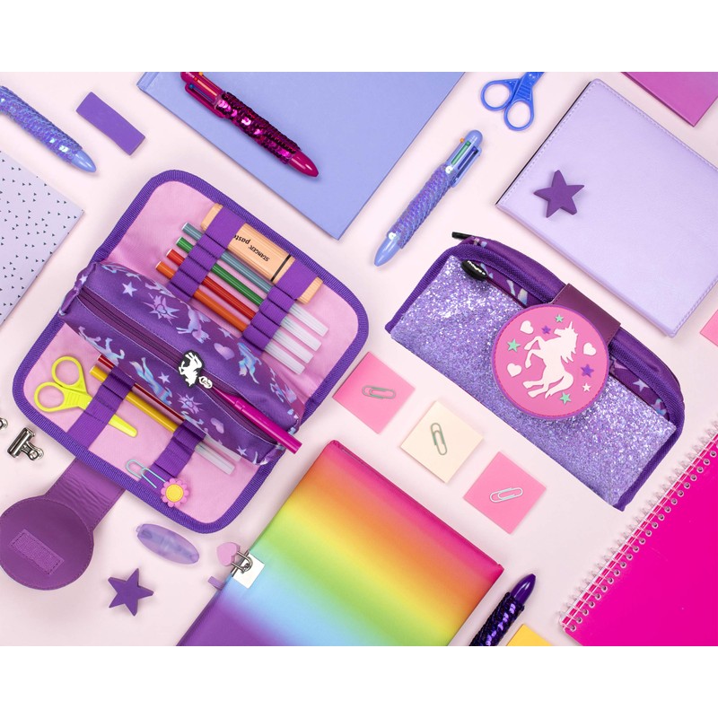 Fringoo SiliconePatchPencilCase-Parent, Unicorn Ombre, Modern