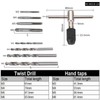 TOPINCN Threading Tapping Tool Kit 9Pcs/Set Screw Taps & T-Handle