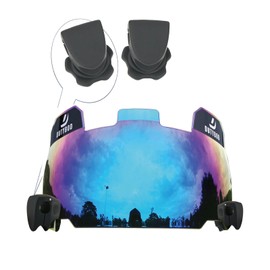 Football Visor, Football Helmet Visor, Football Shield, Fits Youth and Adult Football Helmets (Plate Blue)