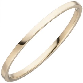 Jobo Women's Narrow 333 Yellow Gold Ring, Yellow Gold