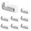 Dalababa Pack of 8 Pleated Blind Clamp Brackets, Pleated Clamp