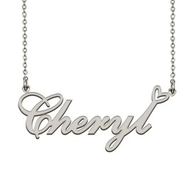 HUAN XUN Customized Custom Made Any Name Necklace for Women in Gold Silver, Metal, No Gemstone