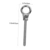 Hohopeti 2pcs Stainless Steel Eye Bolts with Nuts x 60