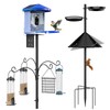 Bird Feeder Pole Squirrel Proof, 92 Inch Heavy Duty Bird