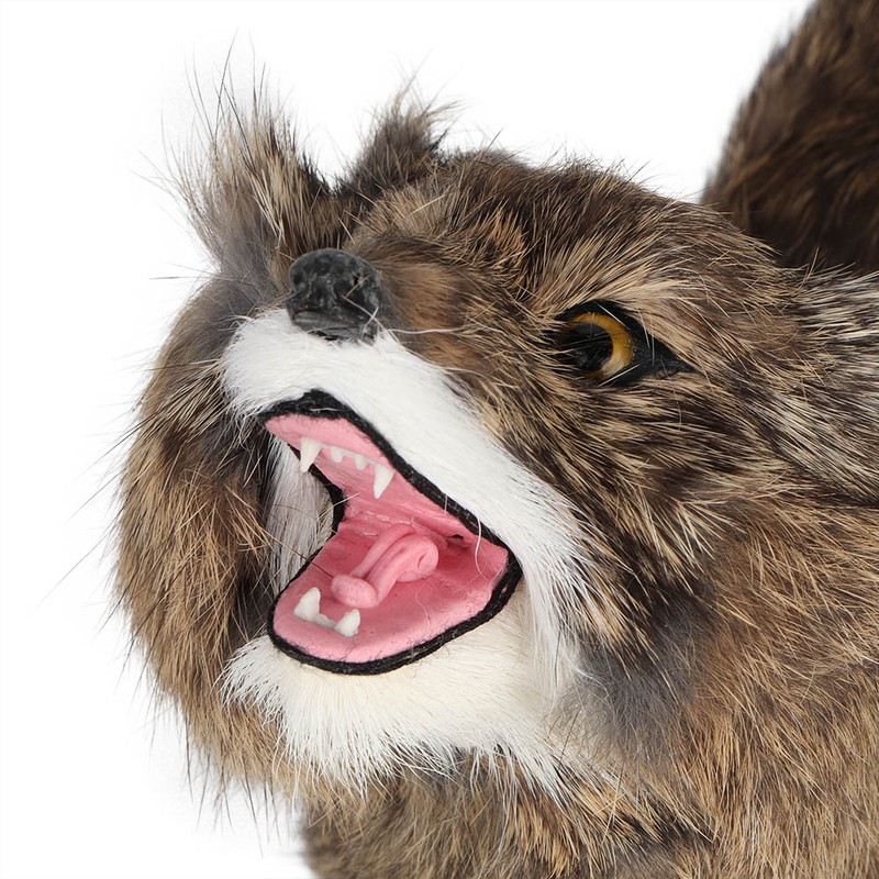 Garden Decoration Simulation Brown Wolf,Brown Wolf Ornaments Handicrafts