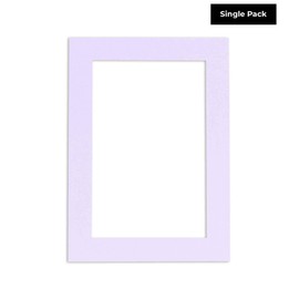 11x14 Mat Bevel Cut for 9x12 Photos - Acid Free Light Purple Precut Matboard with Backing Board and Crystal Clear, Self Seal Photo Mat Bag - for Pictures, Photos, Framing - 4-ply Thickness
