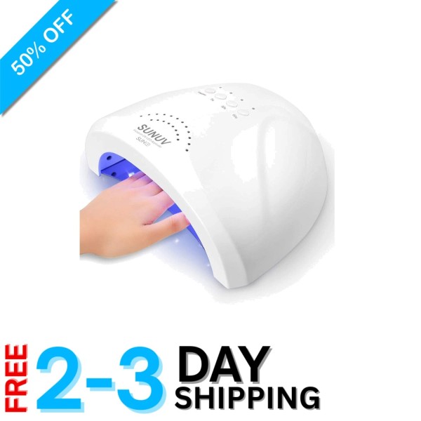 Compact UV LED Nail Lamp with 30 Beads & Adjustable