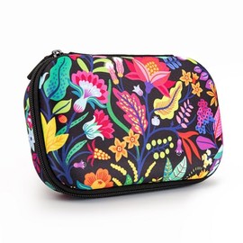 ZIPIT Estuche de lápices de flores para niñas, bonita caja de lápices para la escuela, caja organizadora de papelería de gran capacidad