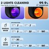 Upgraded LED Smart Screen Toothbrush Sterilizer, Toothbrush Cleaner Holder with