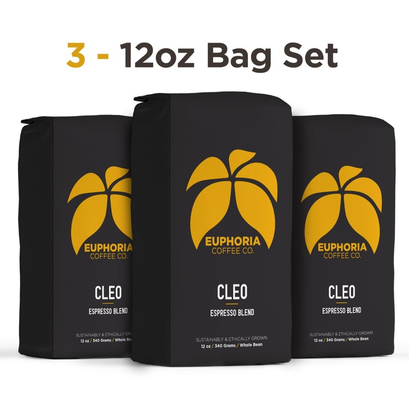 EUPHORIA COFFEE CO. Cleo Whole Bean Coffee - Espresso Blend