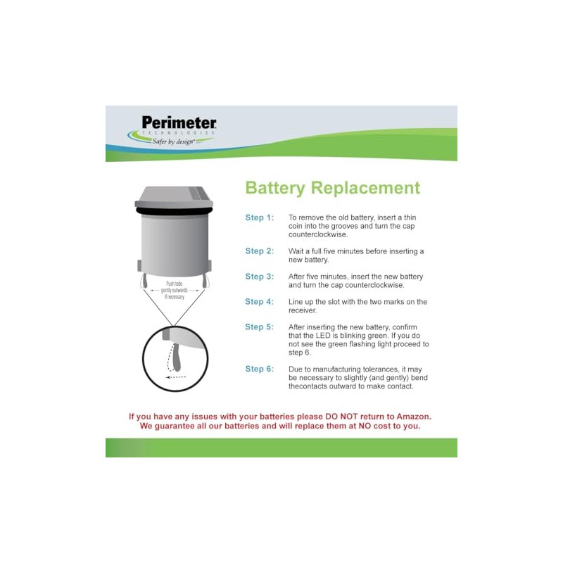 Perimeter Technologies Six Pack Dog Fence Batteries for Invisible Fence