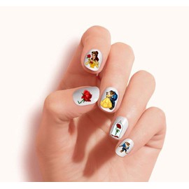 Beauty and the Beast V3 clear vinyl Peel and Stick nail art decals (NOT Waterslide). Set of 35 by One Stop Nails CV-BAB-003-35.