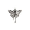 Sterling Silver Moth Pendant Necklace, 18"