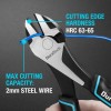 DURATECH 7" High Leverage Diagonal Cutters Cr-Ni Wire Diagonal Cutting