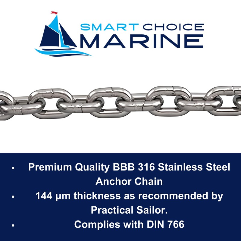 Smart Choice Marine ASI 316 Stainless Steel BBB 1 DIN766