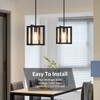 Mlihove Modern Pendant Lighting for Kitchen Island 1-Light Farmhouse Black