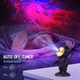 LED Starry Sky Projector Children, Astronaut Starry Sky Projector Galaxy Night Light, Planetarium, with Timer, Remote Control, Bedroom Ceiling Projection Lamp, Gift for Children and Adults