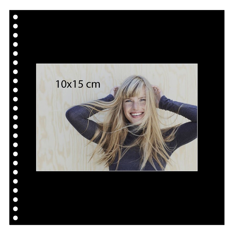 goldbuch Bella Vista Spiral Album with Picture Cut-Out, 40 Black