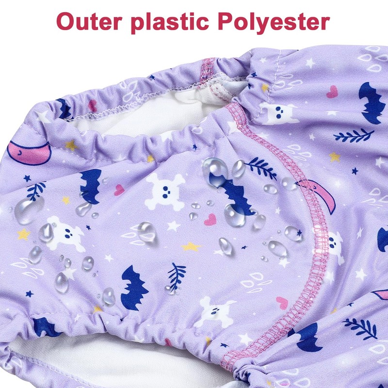 MooMoo Baby Plastic Training Underwear Leakproof Rubber Pants for Potty