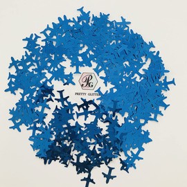 PrettyG 10 Grams/Pack - Ariplane Shape Glitter Sequins - Festival Rave Beauty Makeup Face Body Nail Art Decoration B0708