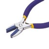 BENECREAT Double Nylon Jaw Flat Nose Pliers Mini Steel Wire