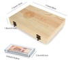 Wooden Coin Capsules Holder Case, Coin Storage Box Banknotes Collection