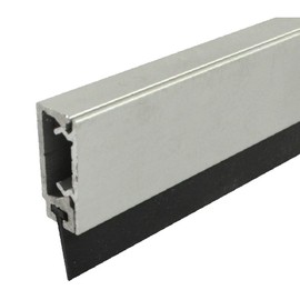 Fire Rated/Aluminum Door Bottom Sweep with Snap-on Cover and Solid Rubber Extrusion (7774CA), (60'' L x 11/12'' W x 12/8'' H)