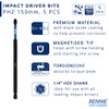 5 x Rennie Tools 150mm Long PH2 Impact Screwdriver Driver