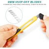 TIFICAL 4 Pack Box Cutter, 9mm Snap-off Utility Knife