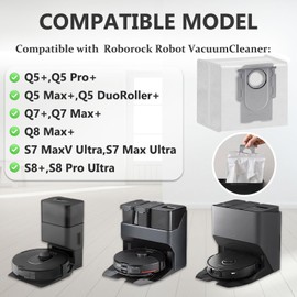 18 Pack Q5 Dust Bags Replacements for Roborock Q5 Max+, Q5, Q5+, Q5 Pro+, Q7 Max+, Q7 Max, Q7, Q7+ Robot Vacuums - 3.5L Large Capacity Disposable Bags