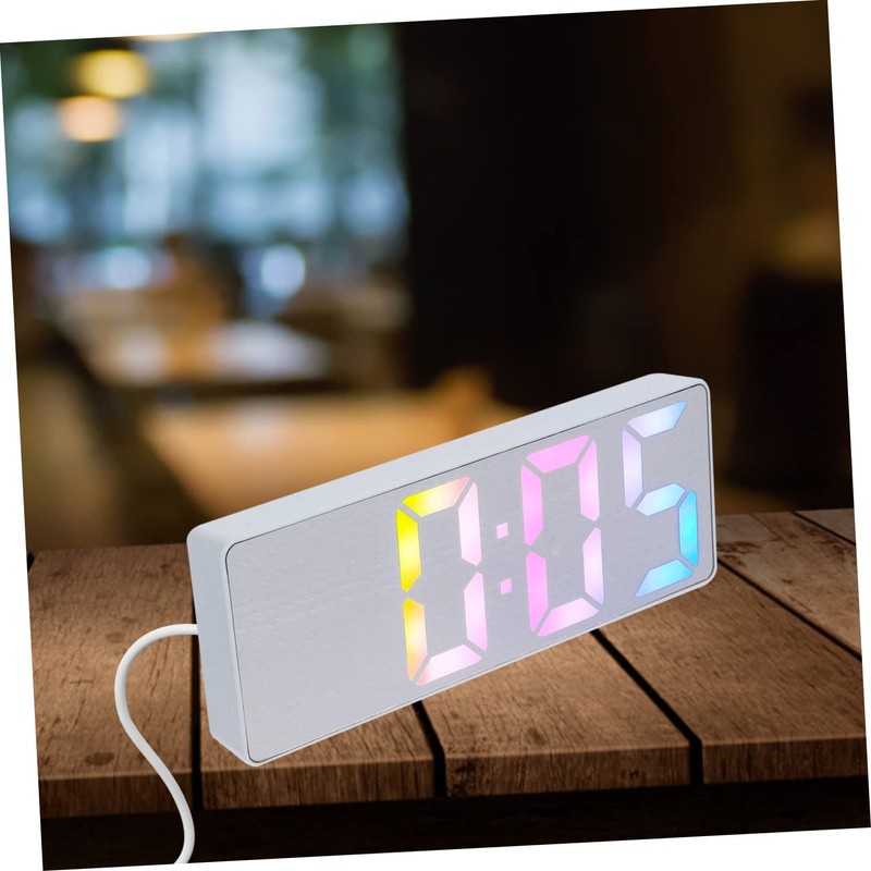 Mobestech Digital LED Alarm Clock with Large Display for Bedroom