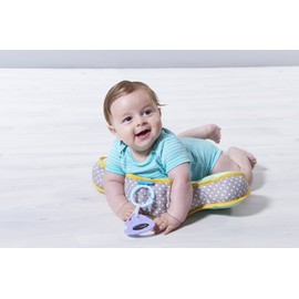 Taf Toys Baby Tummy Time Cushion | Perfect for 2-6 Months Old Babies, Enables Easier Development & Easier Parenting, Natural Developmental, Comfortable Tummy Time, Ergonomic Design, Detachable Toys