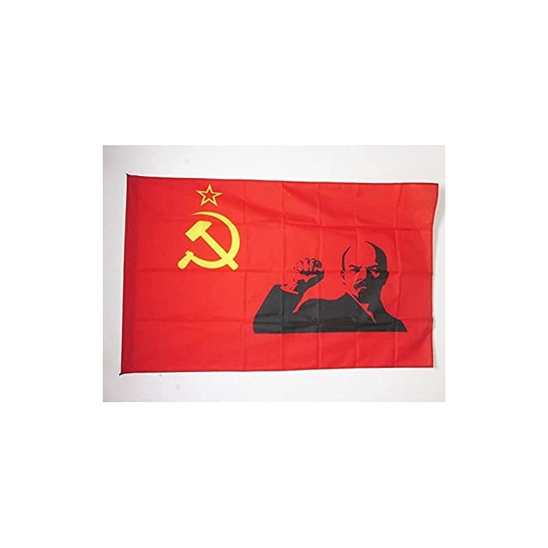 AZ FLAG - Flagge Sowjetunion Udssr Mit Lenine Erhobener Faust