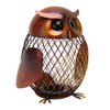 Owl Piggy Bank Owl Shaped Metal Coin Box Handwork Crafting