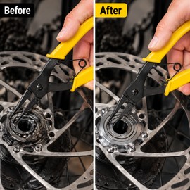 2-in-1 Circlip Pliers for Snap Ring Removal – High-Carbon Steel Internal & External Pliers for Repair Work