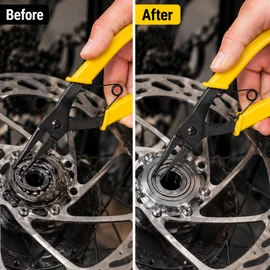 2-in-1 Circlip Pliers for Snap Ring Removal – High-Carbon Steel Internal & External Pliers for Repair Work