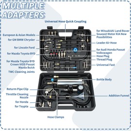 Bicos 1000ML 150psi Fuel Injector Cleaner Kit Fuel System Cleaner Kit Non-dismantle Fuel Injector Cleaner Tester Fuel Injection Cleaning Auto Gasoline