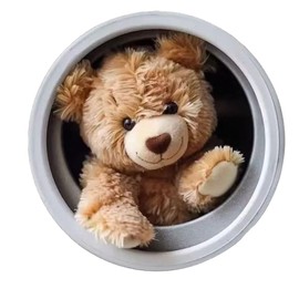 Decorative Teddy Bear Car Sticker Set, 2-Piece Waterproof Adhesive Decals for Vehicle, Window, Laptop