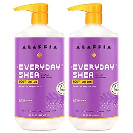 Alaffia Loción Corporal De Karité Everyday - Piel Normal A Muy Seca, Soporte Hidratante Para Piel Hidratada, Suave Y Flexible Con Manteca De Karité Y Limoncillo, Comercio Justo, Lavan