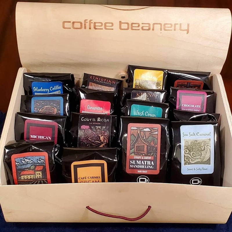 Taste of Coffee Beanery, Gourmet Coffee Gift Basket, 12 One
